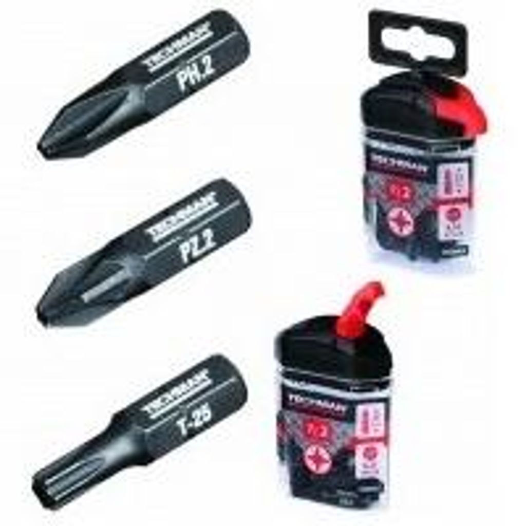 Schraubendreherbits „S2 Schwarz“, 10 Stück, TT30 25 mm