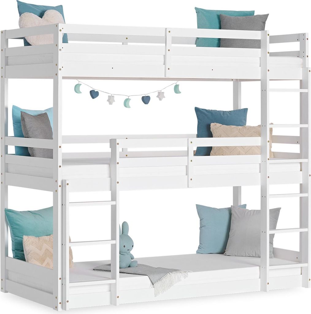 Lit Enfant Lit Superposé 90x200 Lit Triple Lit D'Enfant Image du produit 