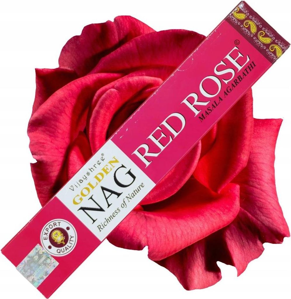 Bastoncini d'incenso Vijayshree "Golden Nag Red Rose" 15gr. Immagine del prodotto 