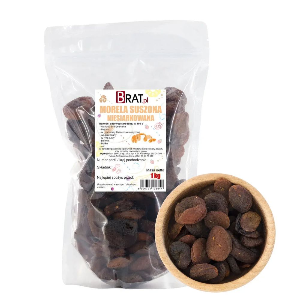 Albicocche secche non solforate 1 kg Brat.pl Immagine del prodotto 