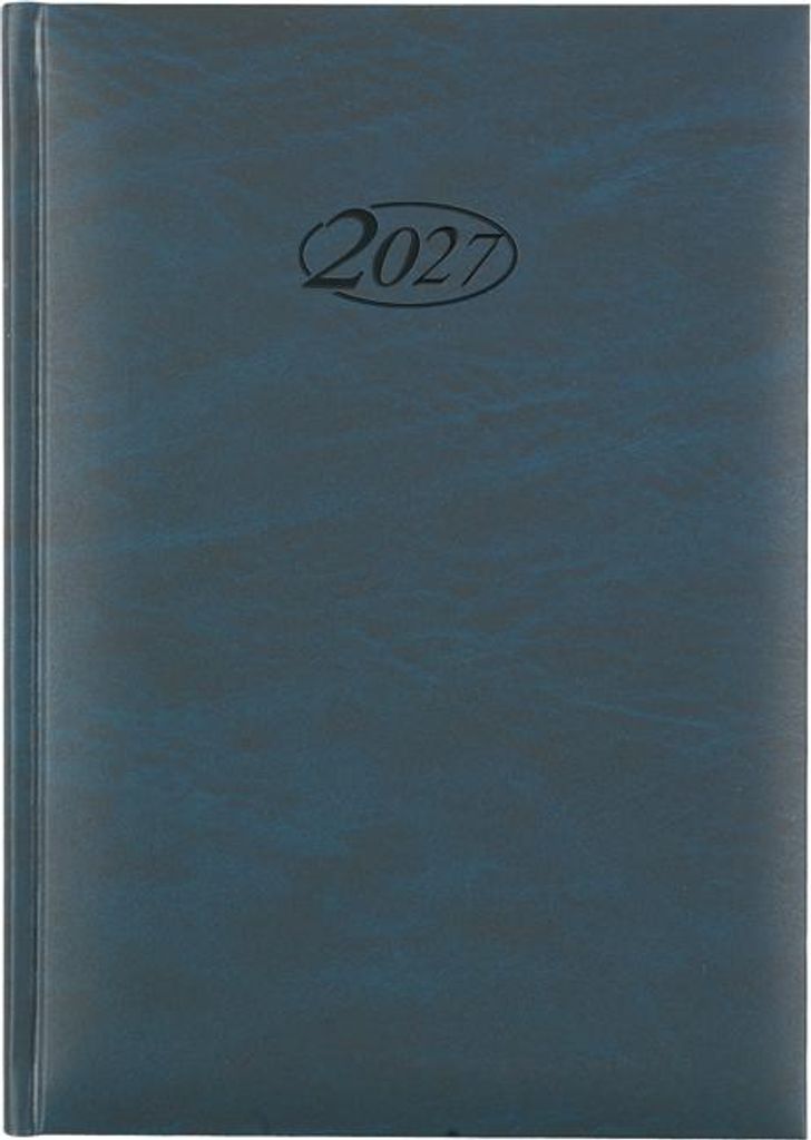Buchkalender 2027 / Chefkalender / Farbe: blau Produktbild 