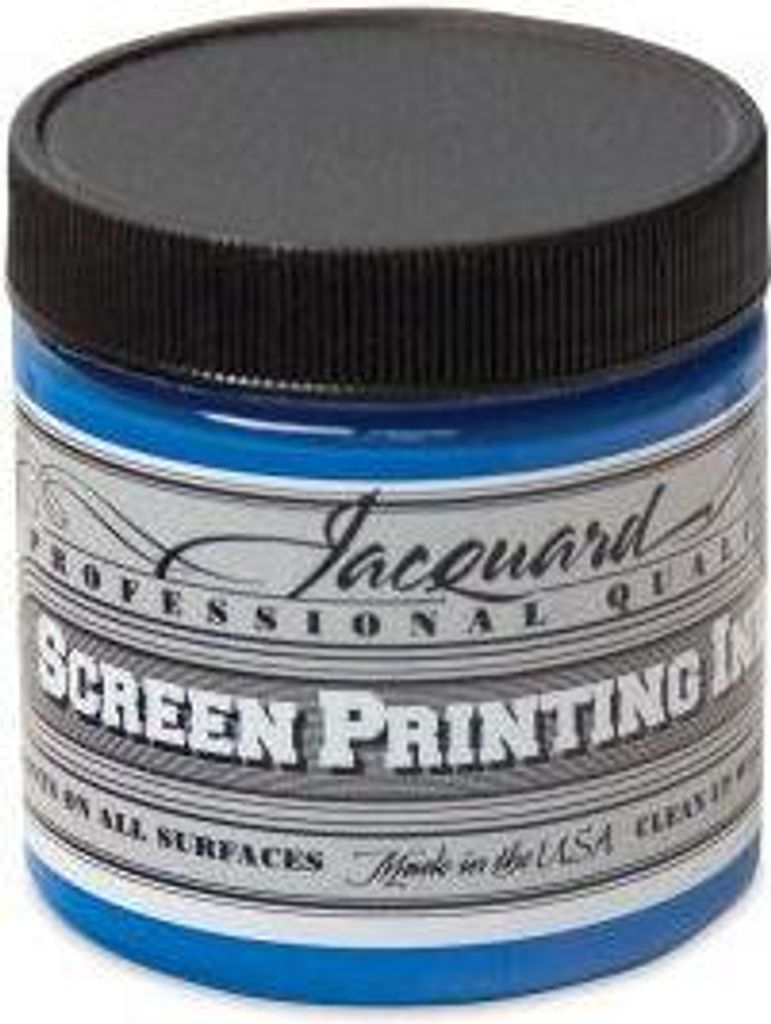 Jacquard Textilfarbe Siebdruckfarbe 118 ml - Opaque Blau für kreatives Malen