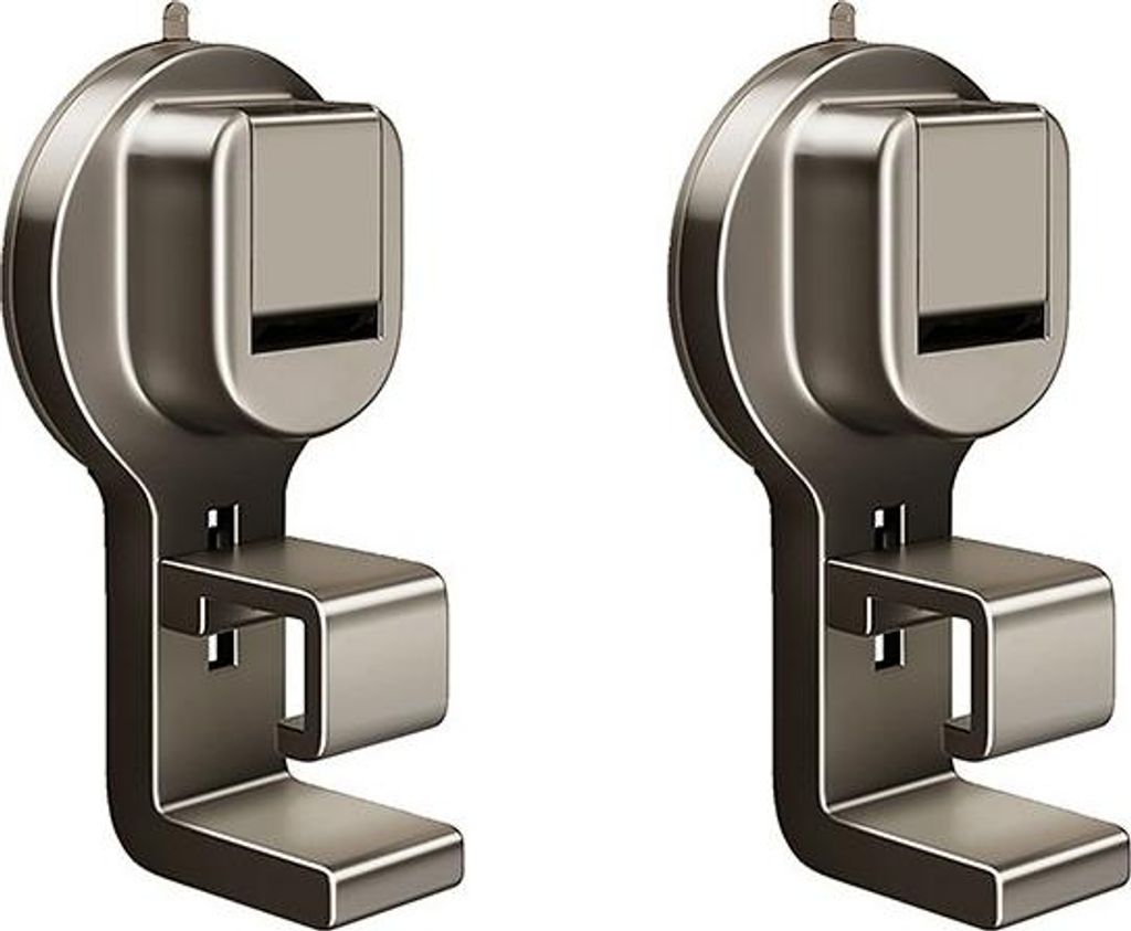 INF Gun Gray Saughaken - Ohne Bohren, Wiederverwendbar, Stark - 2er Pack