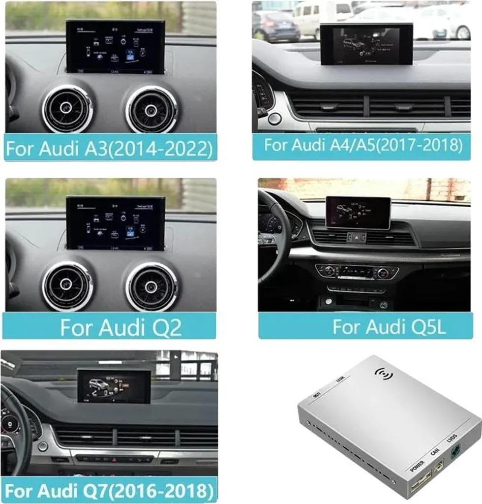 Interface CarPlay Android Auto sans fil Système MIB2 Main Libres