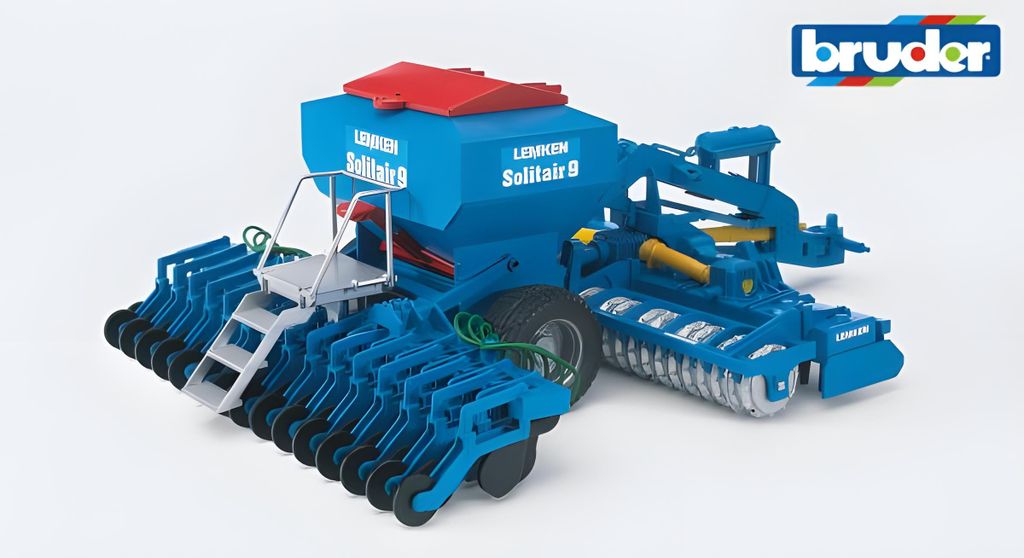 bruder 02026 - Lemken Solitair 9-1:16 Semoir Remorque Ferme Image du produit 