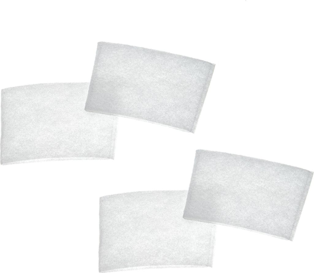 vhbw Set 4x Schutzvlies kompatibel mit Dirt Devil Centrino Cleancontrol M2013-4, M2013-3, M2013-6, M2013-5, M2013-7 Staubsauger - Schutzfilter Weiß