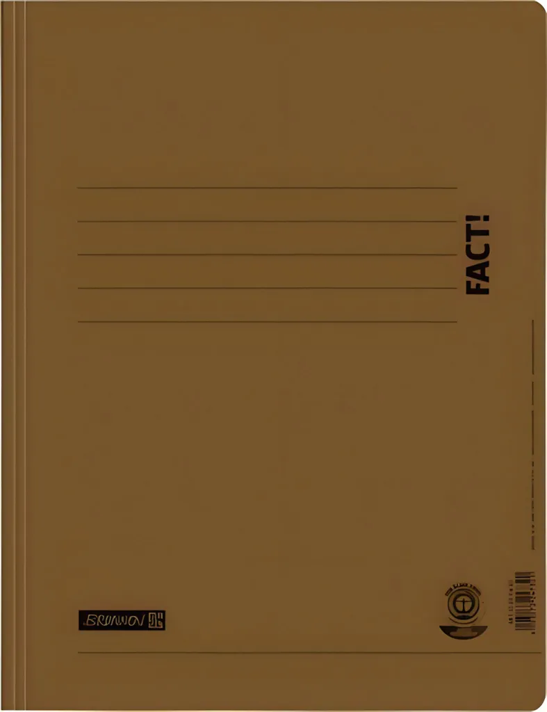 Classeur à levier A4 en carton recyclé BRUNNEN FACT marron durable
