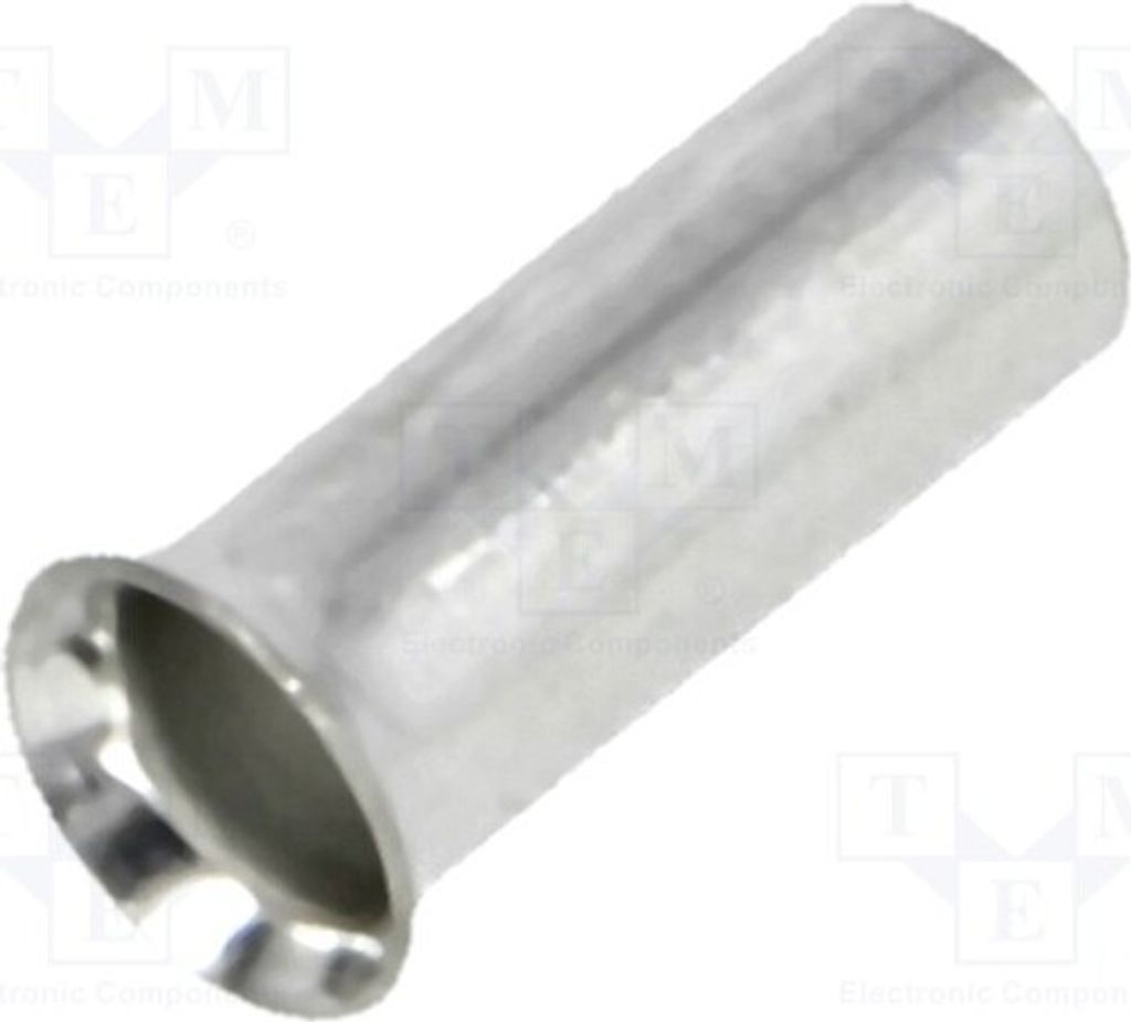 50x Kabelschuh: Hülse 2,5mm2 unisoliert verzinnt Kupfer 7mm BM 01506 Bootlace fer