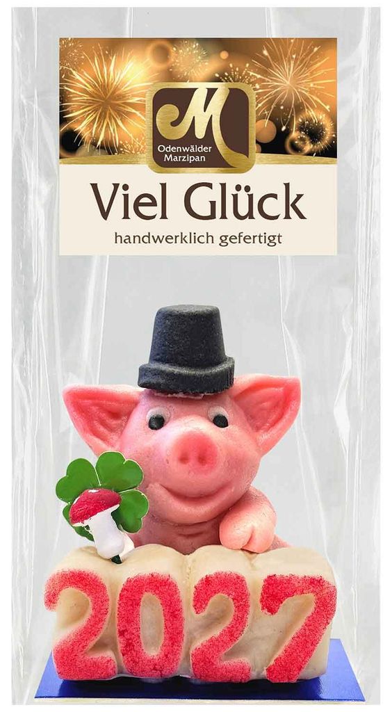 Odenwälder Edelmarzipan 'Schwein Beppi 2027' 100g Produktbild 