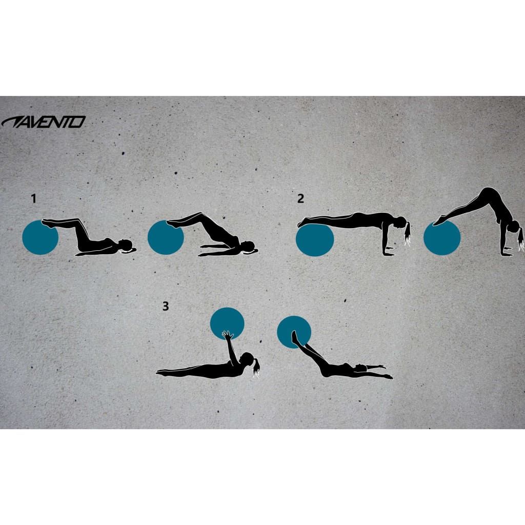 Avento Fitness-/Gymnastikball Durchm. 55 cm Blau