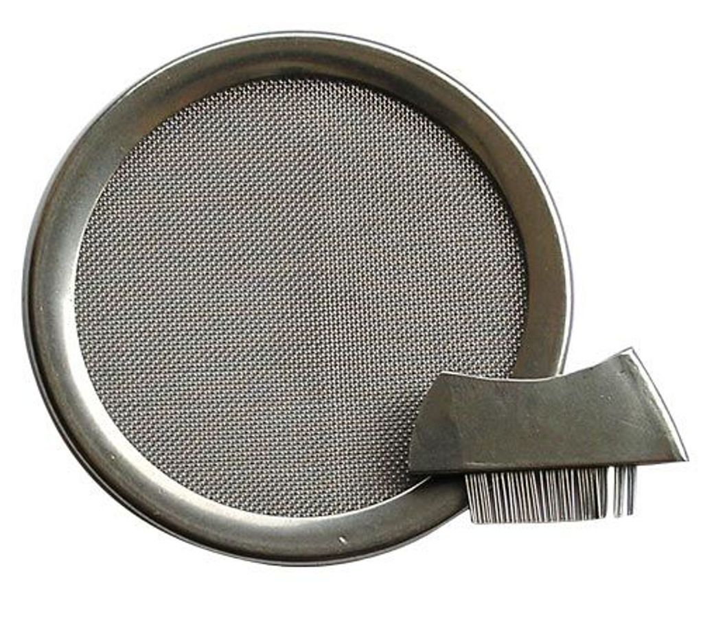 Tamis de fumage en acier inoxydable 6 cm avec brosse Image du produit 