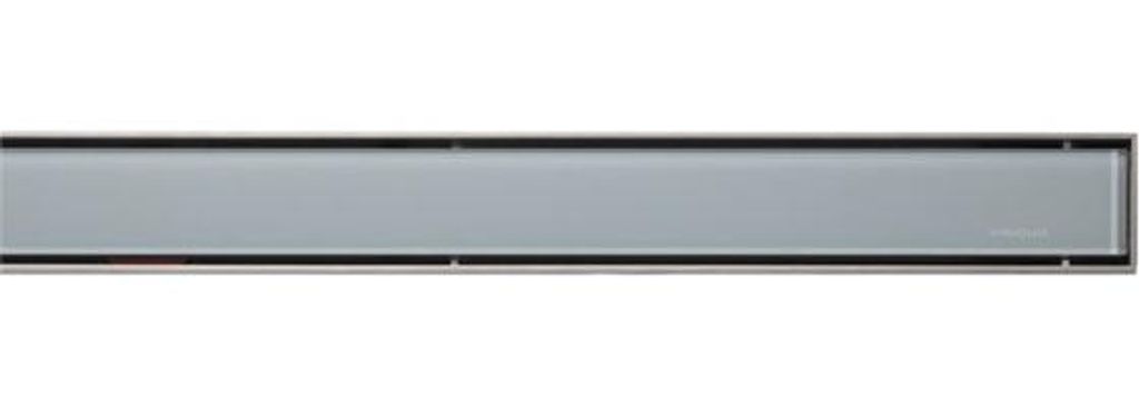 VIGOUR Designrost indiviual 3.0 Glas Silber 700mm für Duschrinne