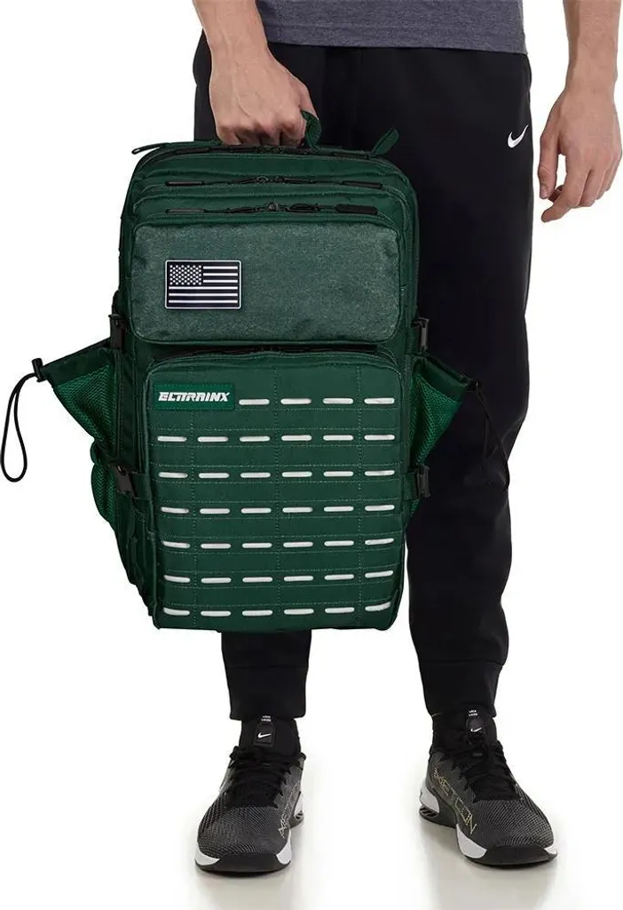 Sac à dos 45L robuste Elitex Training V2 Vert avec compartiments multiples