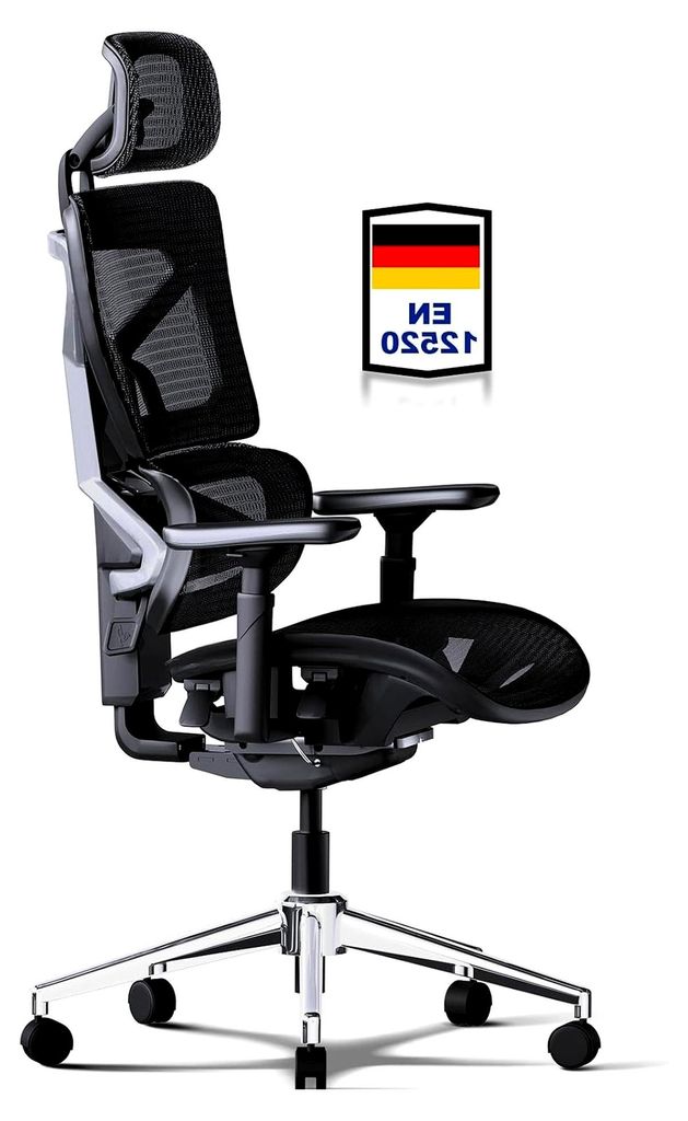 Bürostuhl 200KG | Ergonomisch mit Selbstanpassender Rückenstütze 2.0 | 4D+Magic Armlehnen | Bürostühle mit 3D-Kopfstütze & Rückenlehne | 7-f...