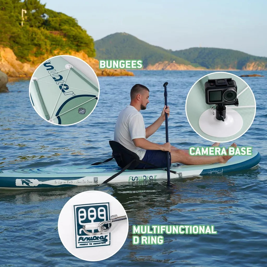 FunWater Stand Up Paddle Board Gonflable SUP avec Accessoires Complets