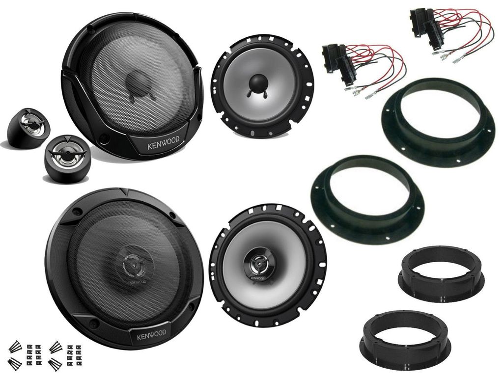 Kenwood Lautsprecher Set für Skoda Yeti 5L Baujahr 2009-2017 Tür vorne und hinten 600 Watt