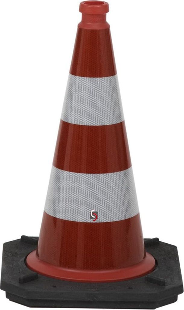 TL WEMAS Leitkegel Reflexkegel 500 mm Bast mit RA1 oder RA2/B Reflexfolie [RA2/B]