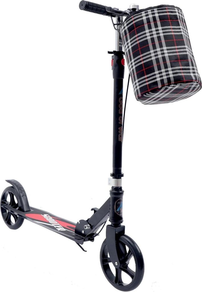 Tretroller Cityroller für Erwachsene - Zweirädrig, klappbar - Höhenverstellbar - 150 kg Traglast - Sanfte Fahrt - Für Pendeln & Freizeit