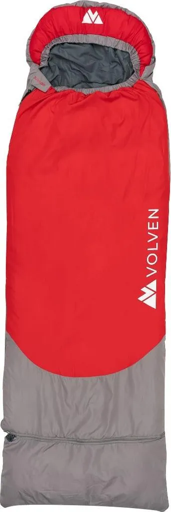 Sac de couchage enfant Volven Junior rouge réglable et ultra confortable