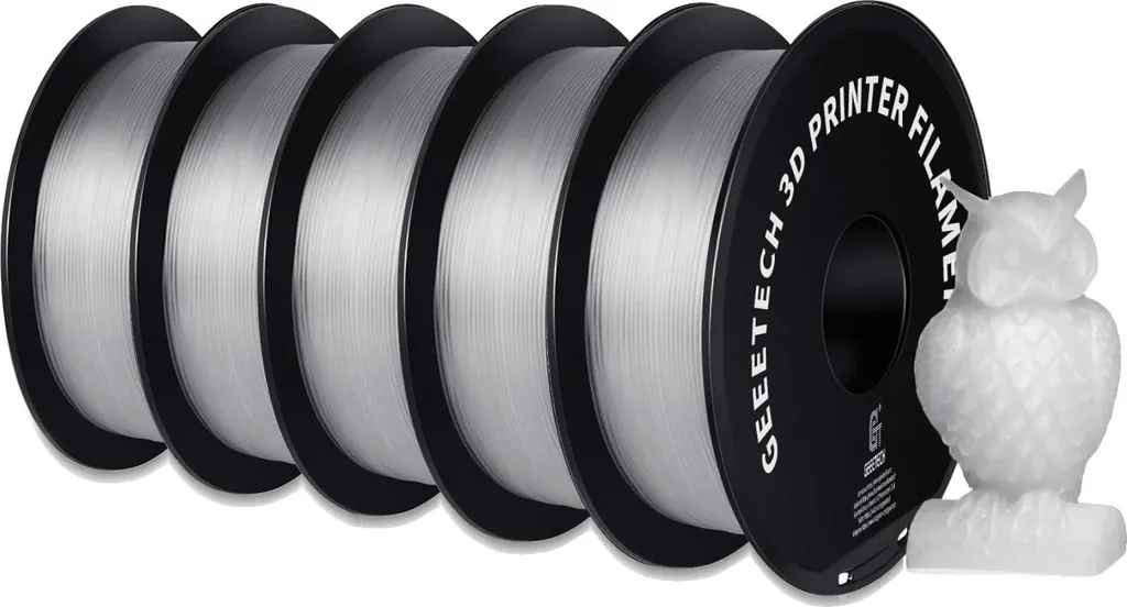 Filament Impression 3D Haute Résistance Transparent PETG 1.75mm 1kg