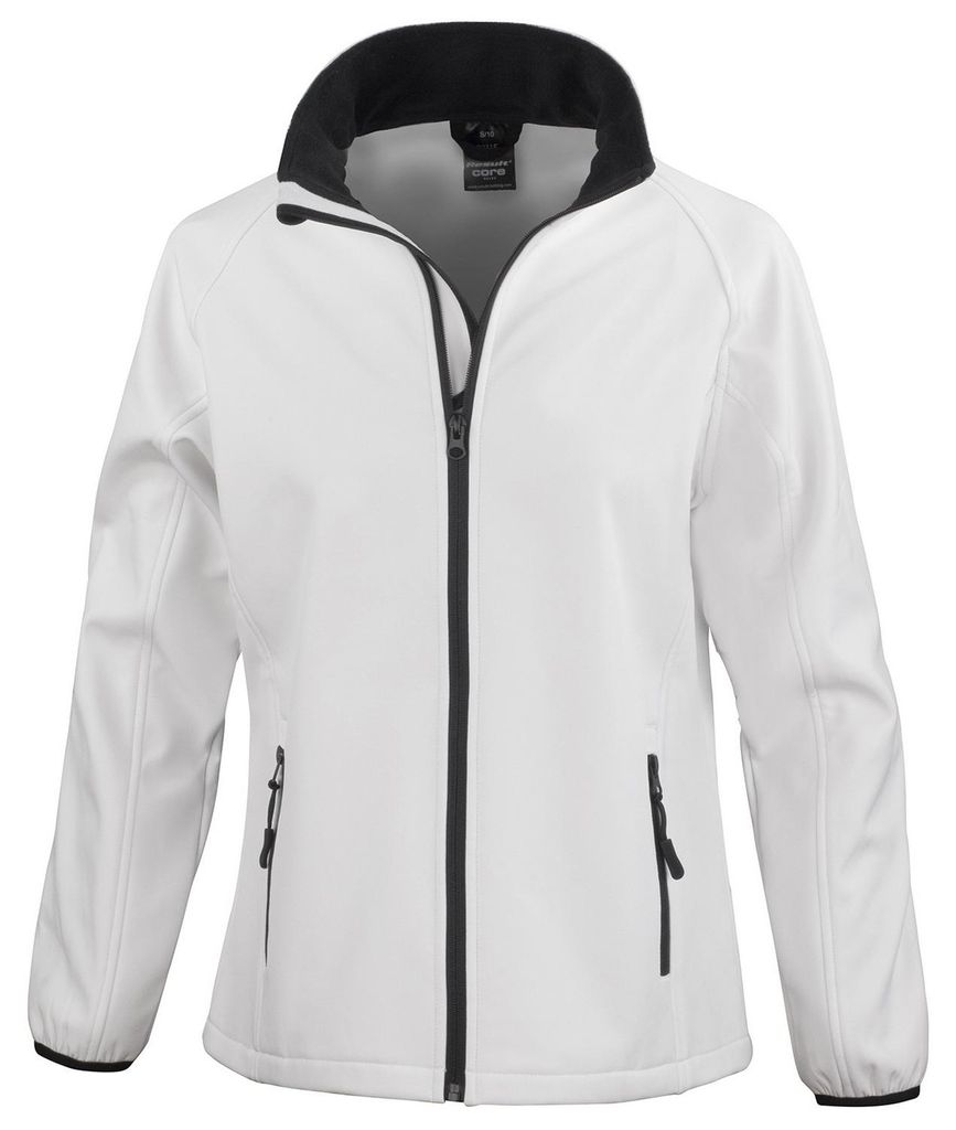 Result Core - Softshelljacke für Damen PC7402 (M) (Weiß/Schwarz)