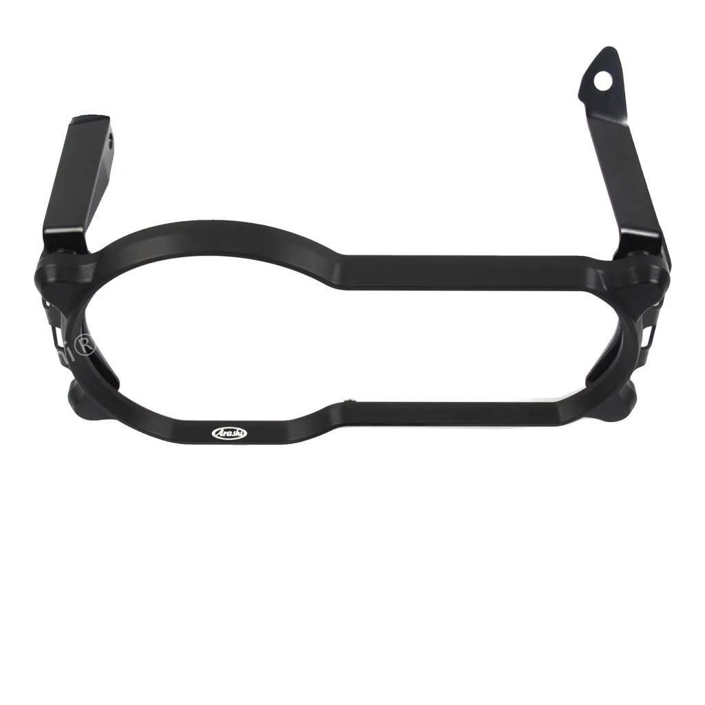 Protezione Faro BMW R1250GS R1200GS - Telaio CNC e Policarbonato Nero