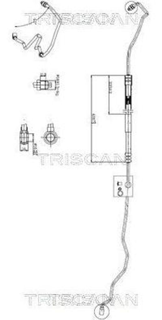 TRISCAN 8516 29041 Servoleitung für VW GOLF III (1H1) von Hydraulikpumpe nach Lenkgetriebe