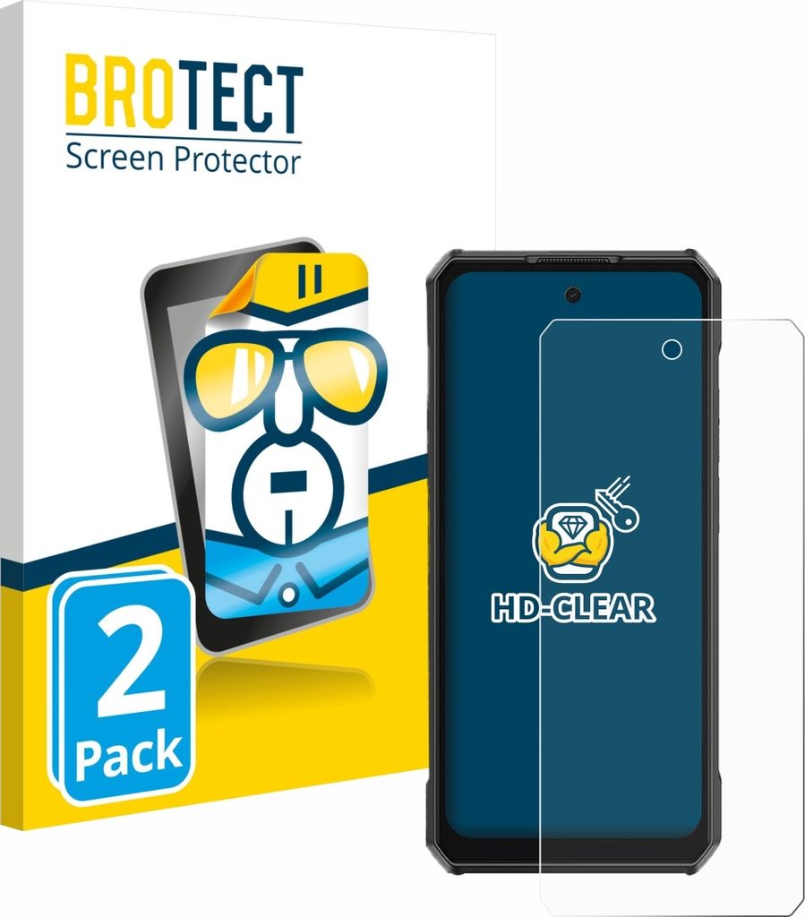 2x Für Ulefone Armor 30 Pro Schutzfolie BROTECT Displayschutz Display Schutz Folie Klar Transparent