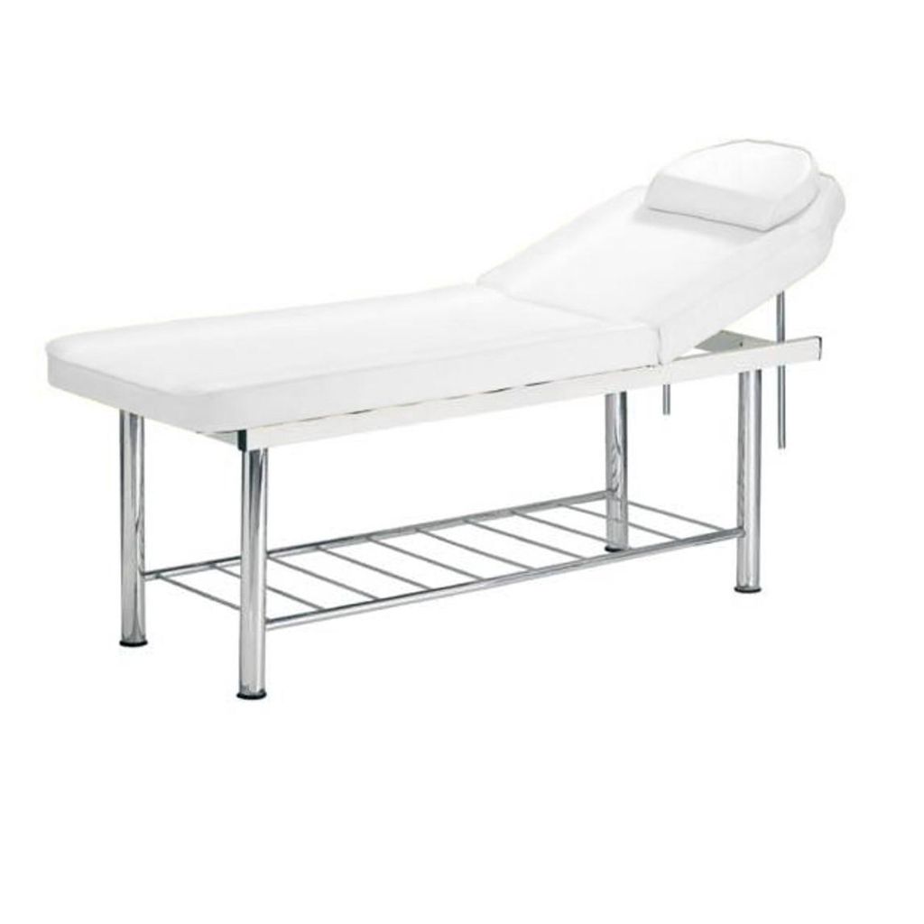 APOLLO Stationäre Kosmetikliege Therapieliege Massageliege Tattooliege Spaliege Weiß