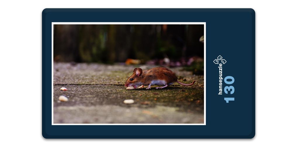 hansepuzzle 18054 - Guten Appetit Puzzle, 130 Teile, Tierwelt, 28,7 x 20,0cm mit hochwertiger Aufbewahrung, Kartonbox & Beutel