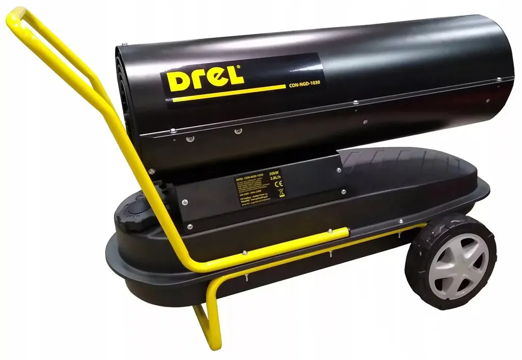 Chauffage au fioul Drel 30kW mobile : Haute performance et robustesse