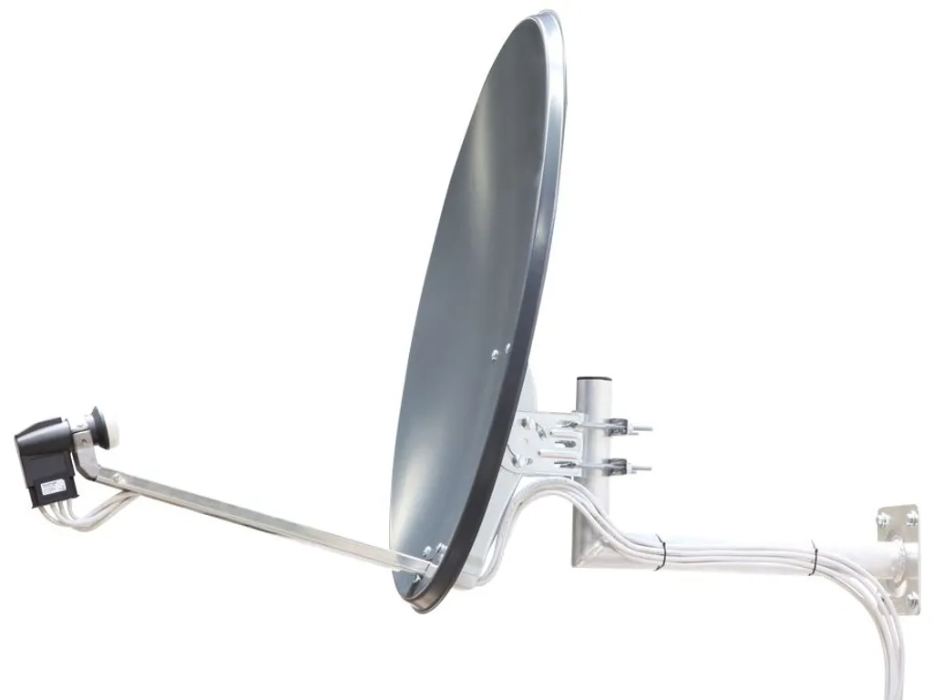 Antenne Satellite 80cm TELESTAR Alu Gris - Idéal zones difficiles - 3