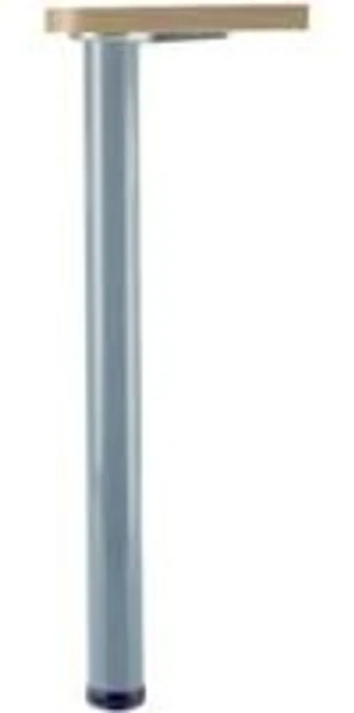 Pied de table acier satiné Ø 60mm hauteur 710mm lot de 4 pièces MANART