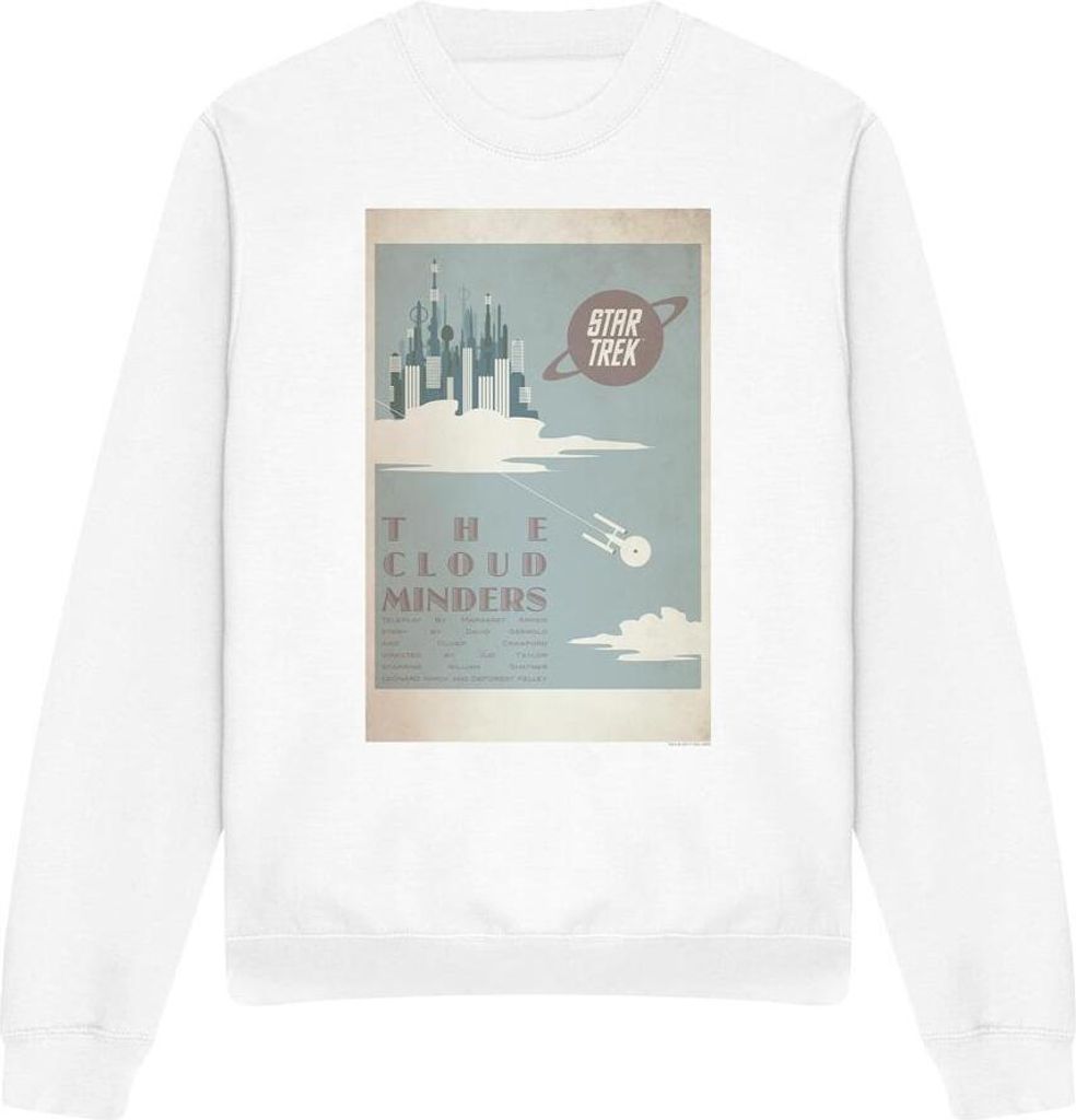 Star Trek - "The Original Series Episode 76" Sweatshirt für Herren/Damen Uni TV11659 (L) (Weiß)