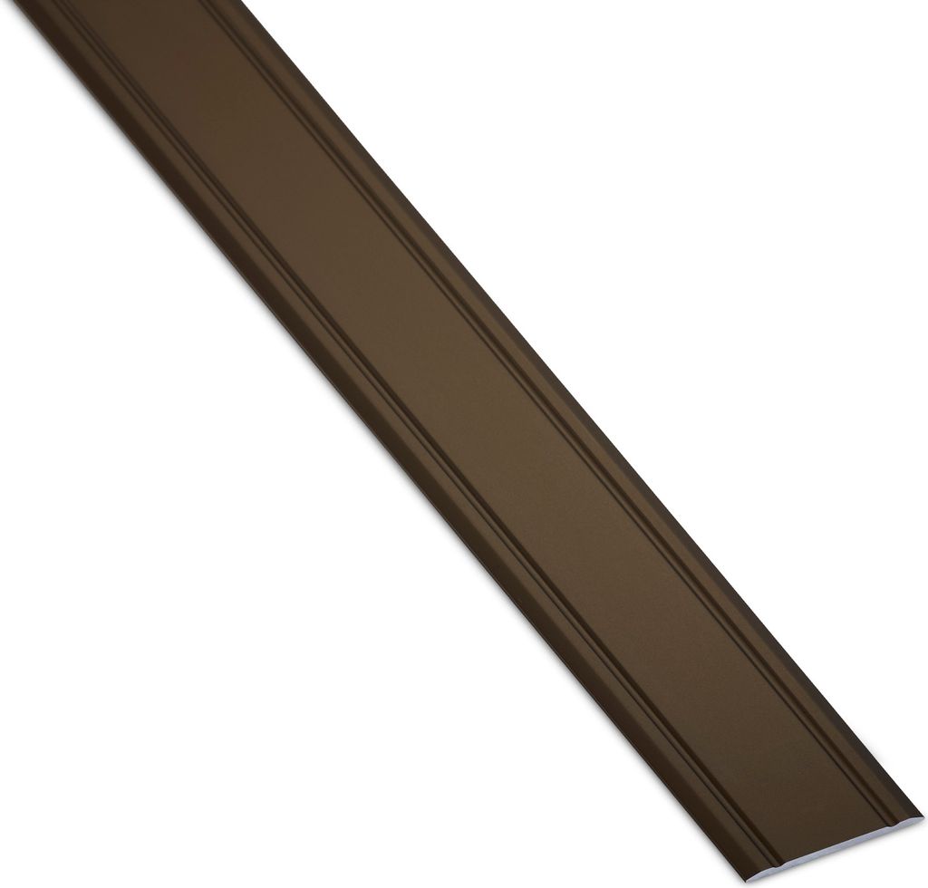 1 Stück Übergangsprofil Cross selbstklebend superflach Alu Bronze Übergangsschiene Breite 30 mm Länge 100 cm Boden-Profil Ausgleichsprofil für...