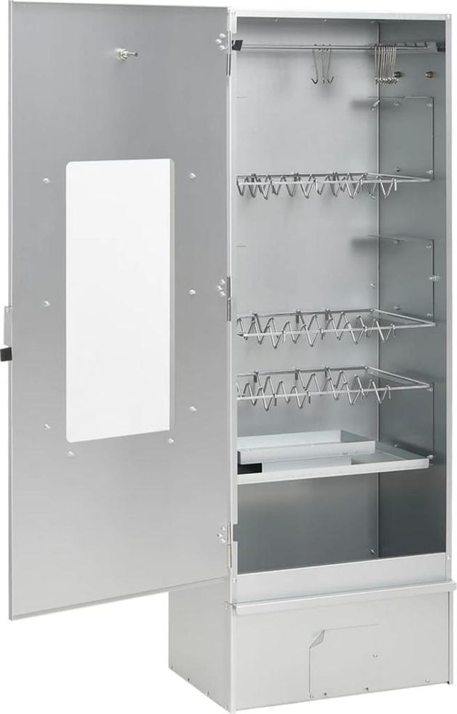 vidaXL Räucherofen mit Kaltrauchgenerator Verzinkter Stahl