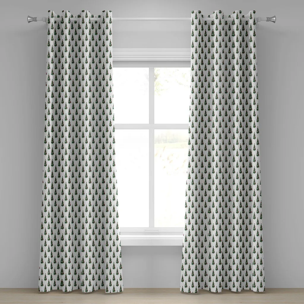 Atmosfera Natale: Tende Geometriche ABAKUHAUS Verde Rubino