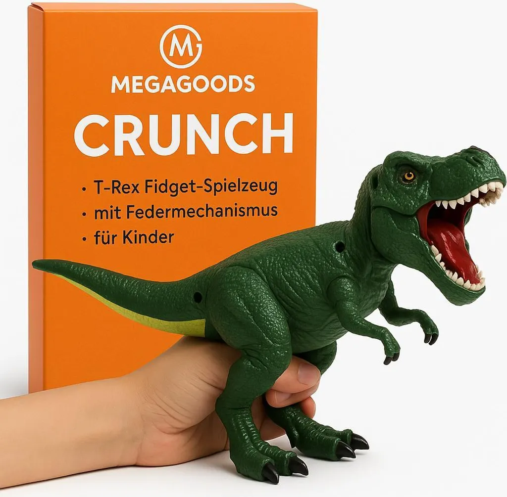 Jouet T-Rex Dino Fidget articulé avec mécanisme à ressort pour enfant