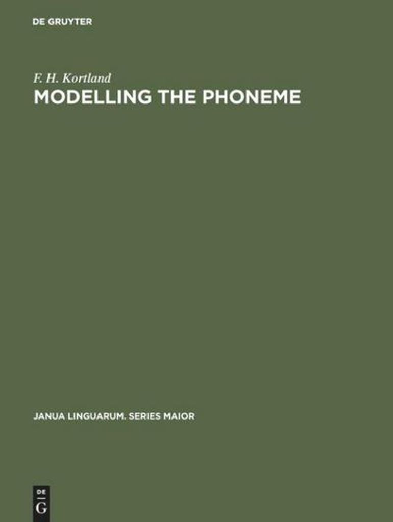Modelling the Phoneme