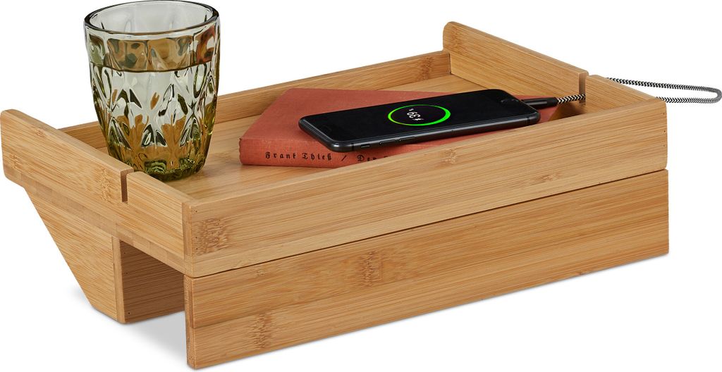 Relaxdays: tavolino da letto, mini comodino da fissare al Immagine del prodotto 