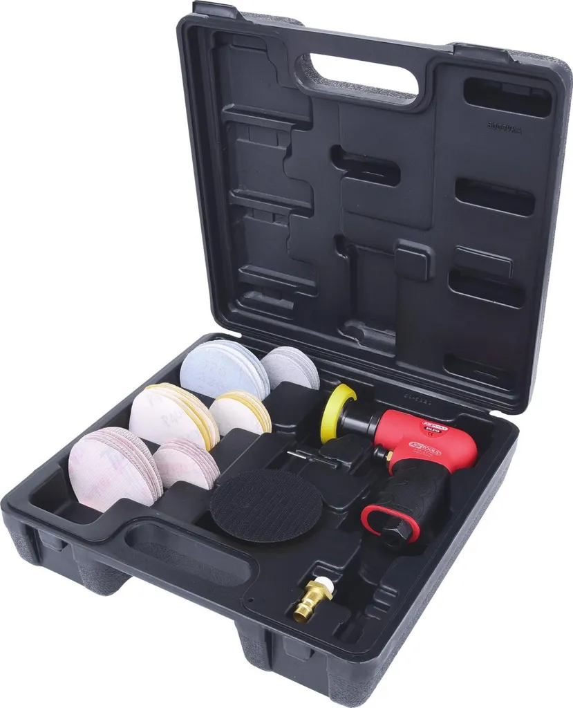 Mini ponceuse pneumatique pour corriger les défauts de peinture 63 pcs