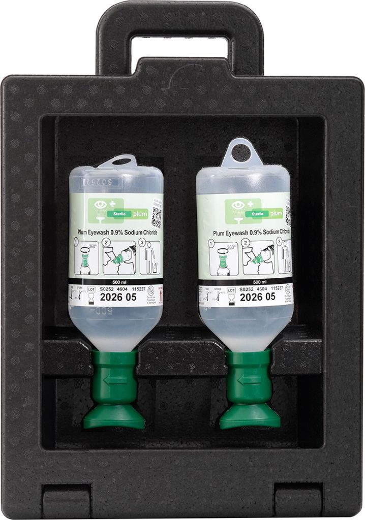 LEINA Augenspül-Station IBOX inkl. 2 x 500 ml Augenspülung