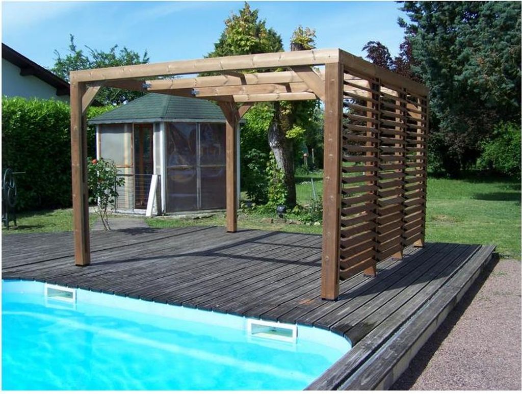 Pergola Thermauvent - Bois thermochauffé - Ventelles Image du produit 
