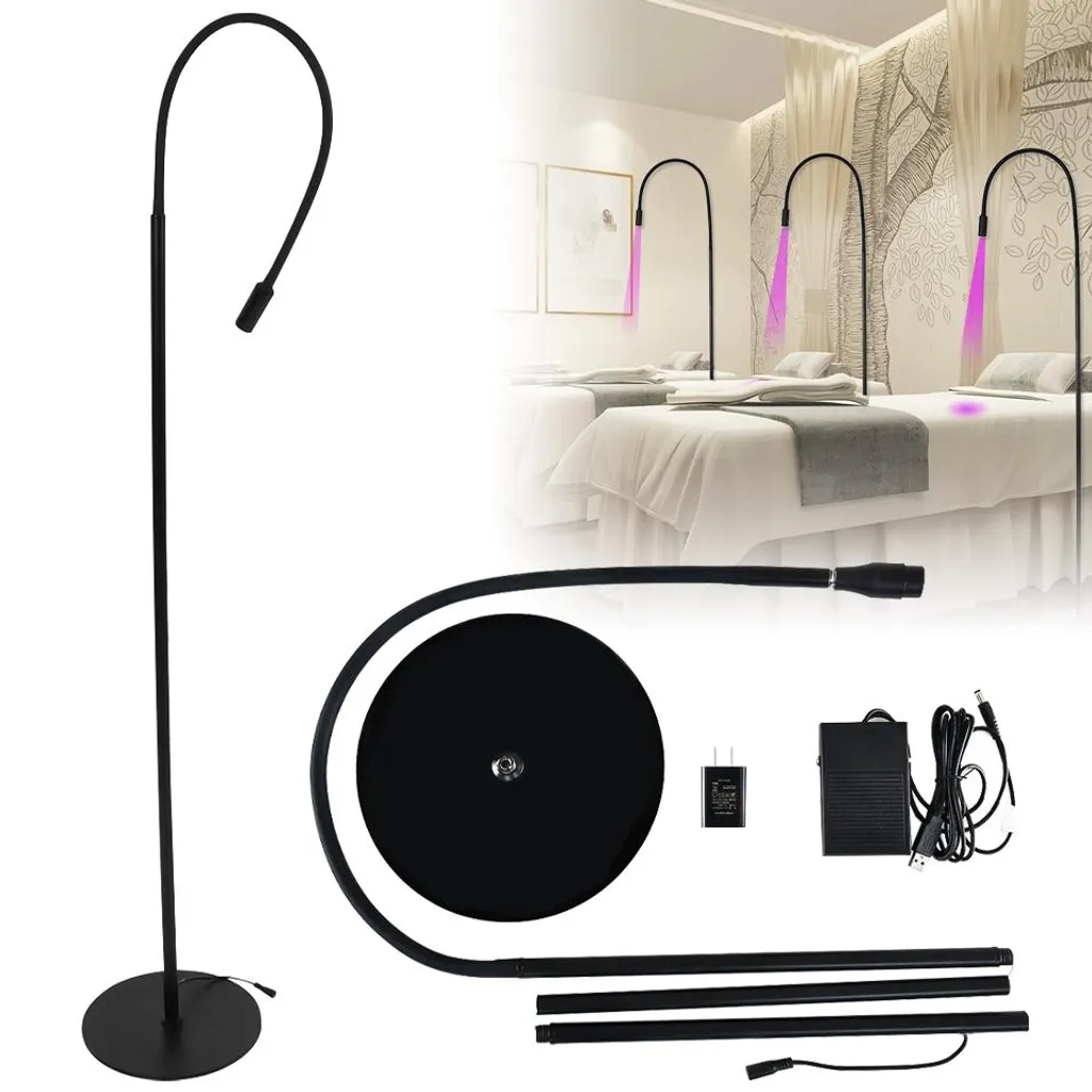 Lampe UV LED cils bras flexible 360° sans ombre pour pose d'extensions