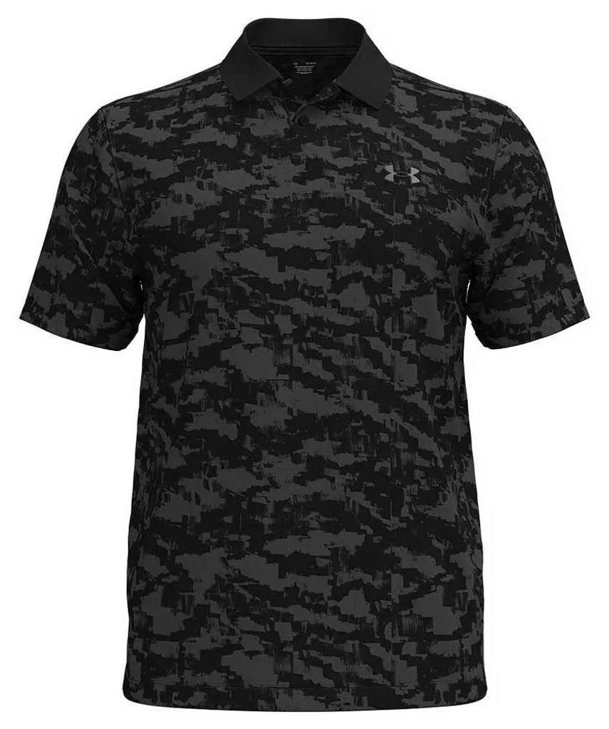 Under Armour Ua Matchplay Printed Polo - black, Größe:M Produktbild 