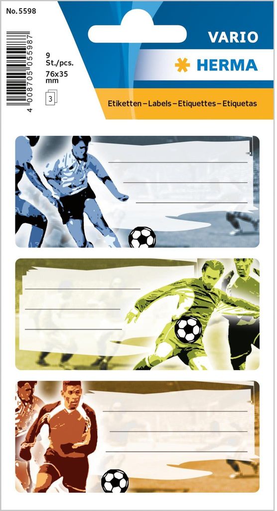 Herma 5598 5598 Étiquettes d'école - football Image du produit 
