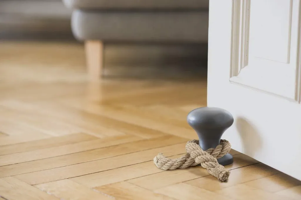Tapis de porte robuste en chanvre véritable avec tressage corde marine
