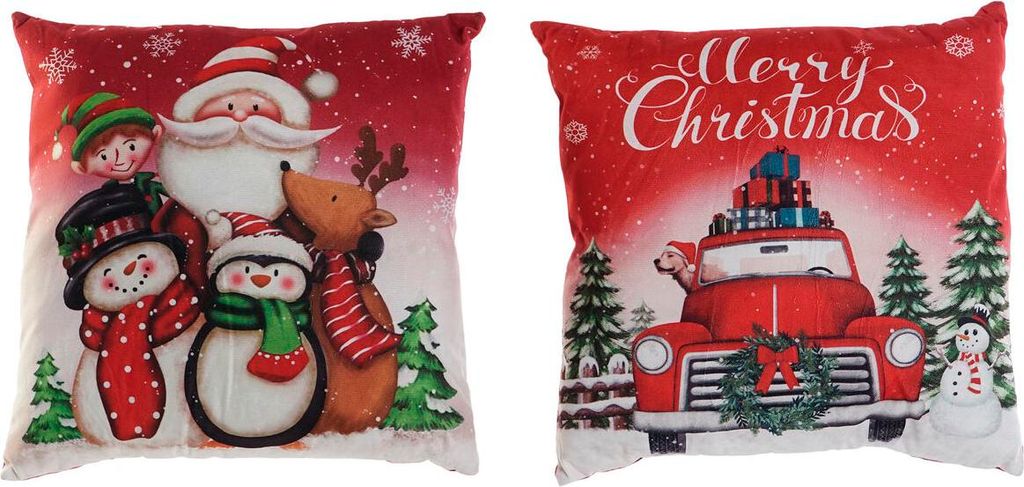 Kissen DKD Home Decor Weihnachten Bunt Polyester 40 x 10 x 40 cm (2 Stück)