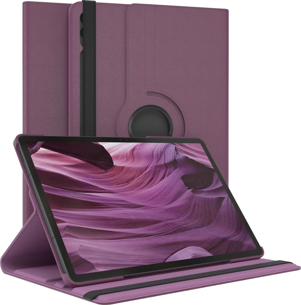 EAZY CASE - Tablet Hülle für Samsung Galaxy Tab S10 Plus Schutzhülle, Tablet Case 360° drehbar in Violett
