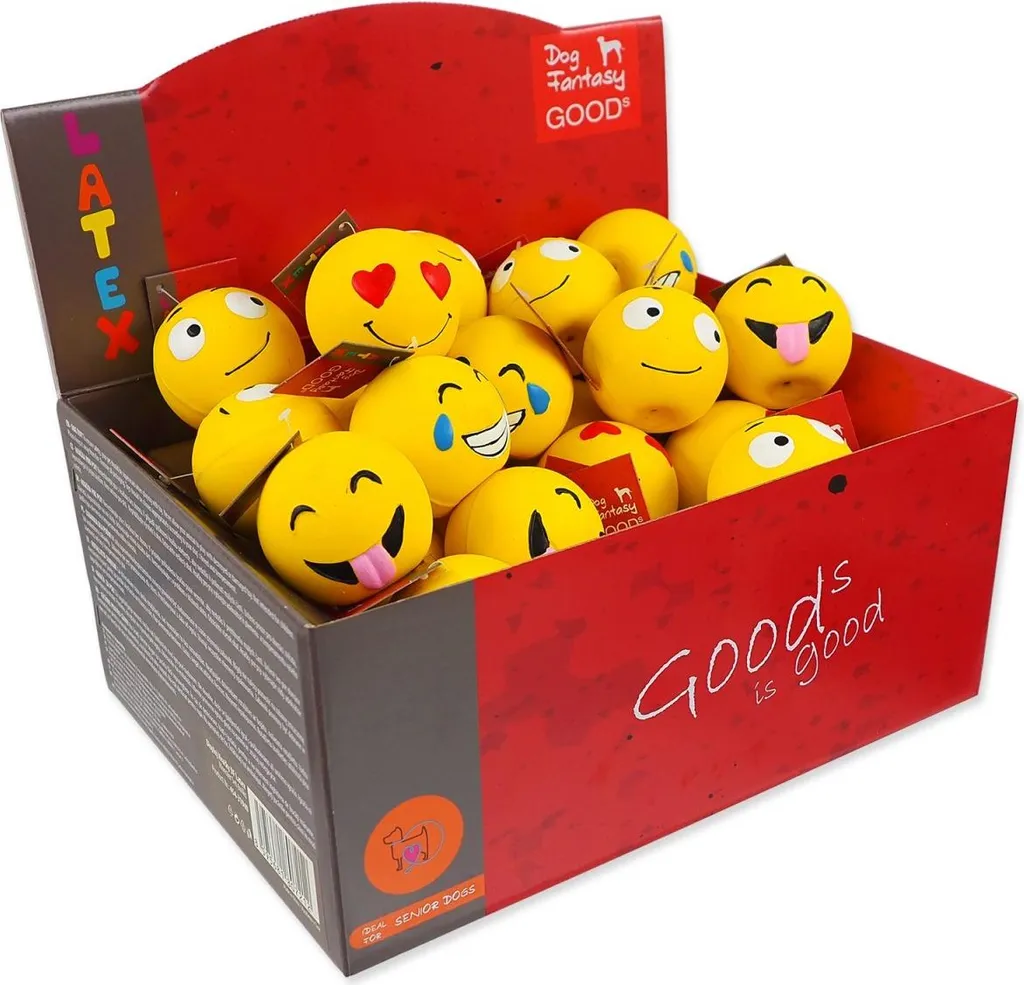 Évitez l'ennui de votre chien avec le pack 36 balles Emoji DOG FANTASY